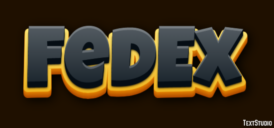 FedEx Effet de Texte