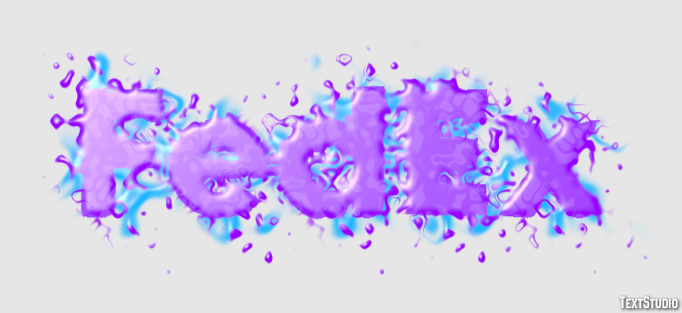 FedEx Effet de Texte