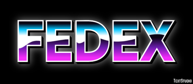 FedEx Effet de Texte