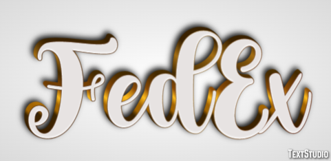 FedEx Effet de Texte