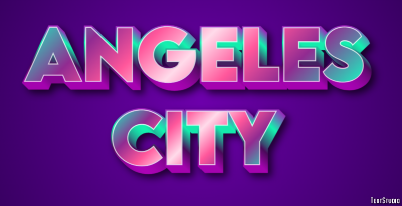 Angeles City Effetto testo