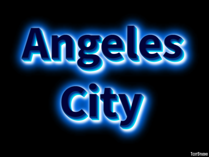 Angeles City Effetto testo