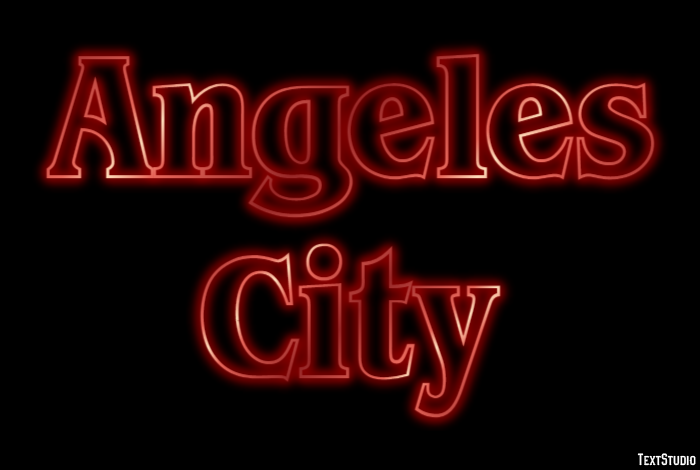 Angeles City Effetto testo