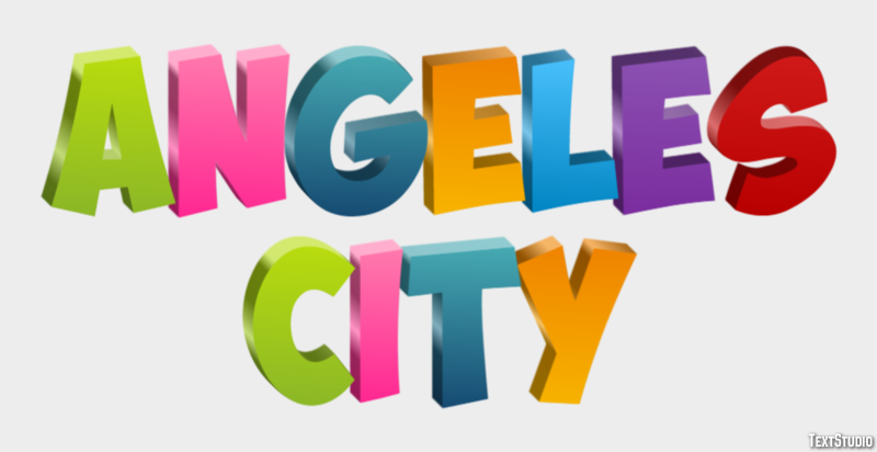 Angeles City Effetto testo