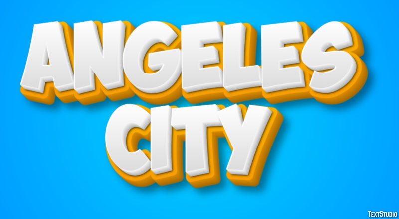Angeles City Effetto testo