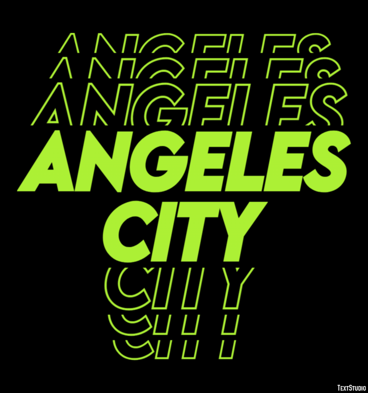 Angeles City Effetto testo