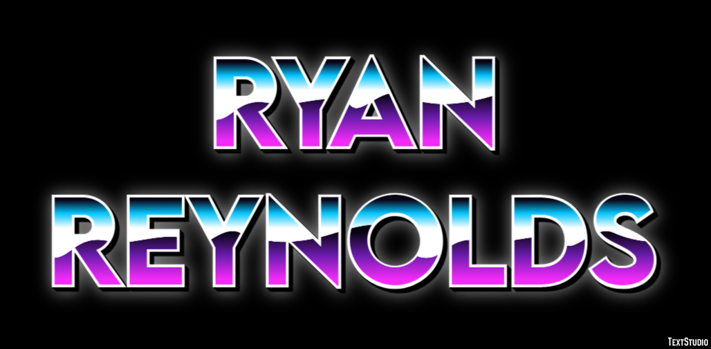 Ryan Reynolds Efecto de texto