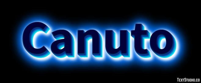 Canuto Efecto de Texto