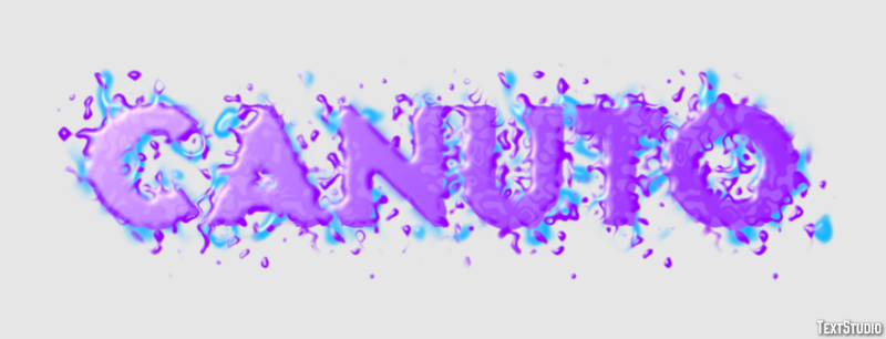 Canuto Efecto de texto