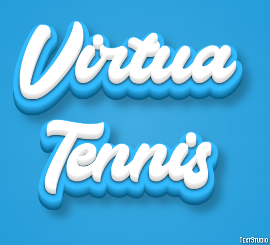 Virtua Tennis Efeito de texto