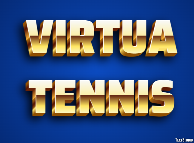 Virtua Tennis Efeito do texto