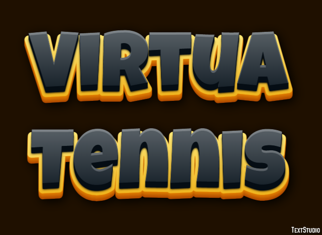 Virtua Tennis Efeito de texto