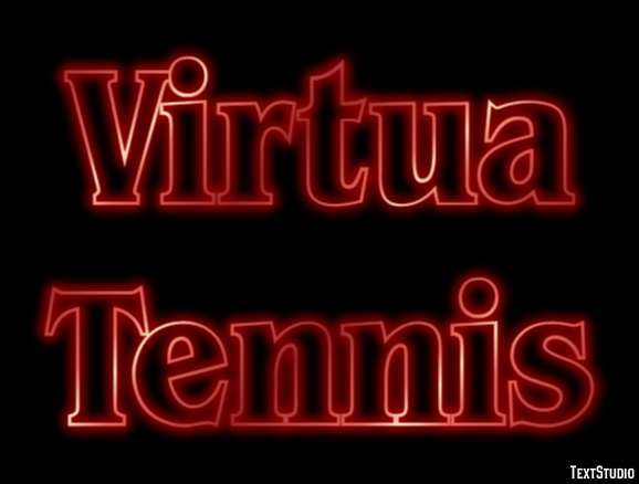 Virtua Tennis Efeito de texto