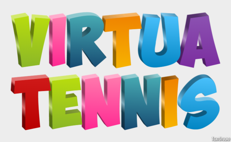 Virtua Tennis Efeito de texto