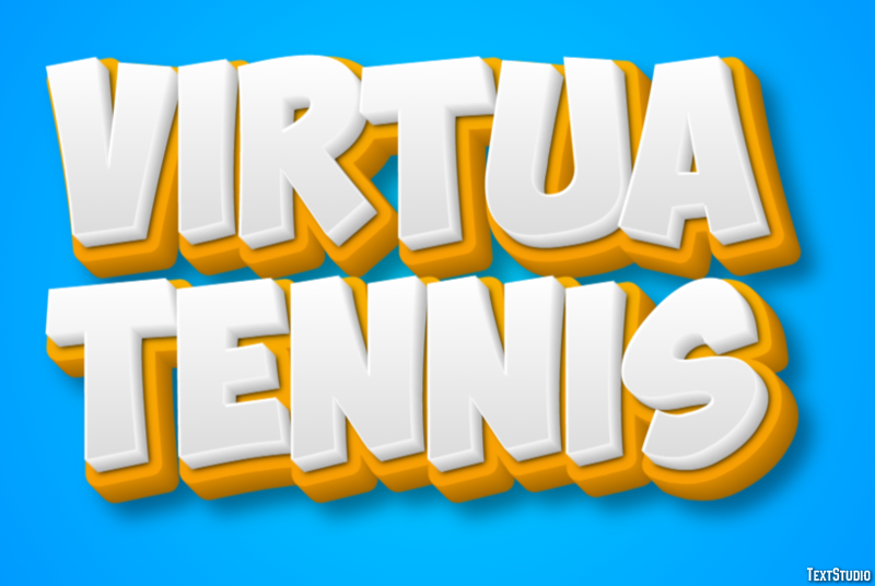 Virtua Tennis Efeito de texto