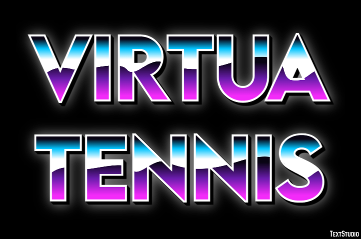 Virtua Tennis Efecto de Texto