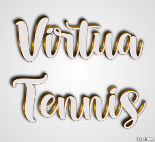 Virtua Tennis Efecto de Texto