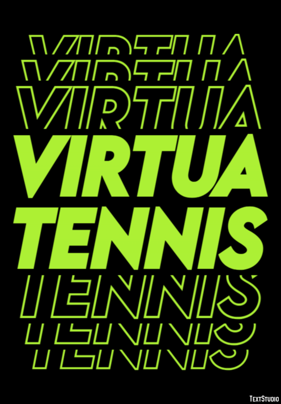 Virtua Tennis Efecto de Texto