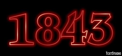 1843 Efeito de texto