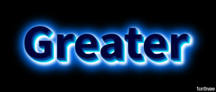 Greater Text Effect