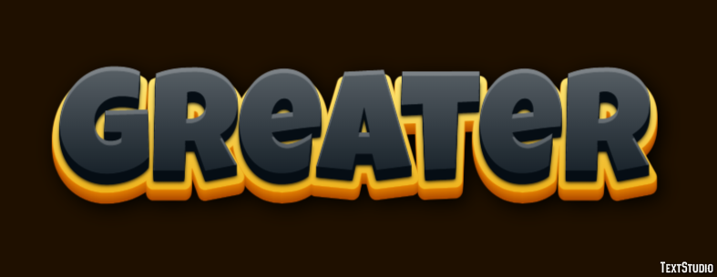 Greater Efecto de Texto