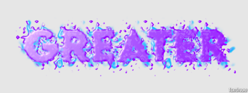Greater Texteffekt