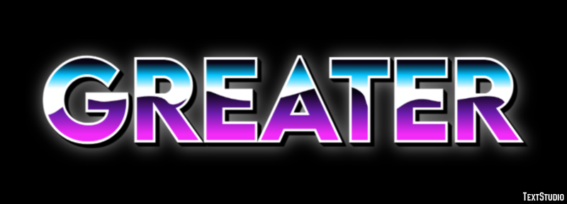 Greater Efecto de Texto
