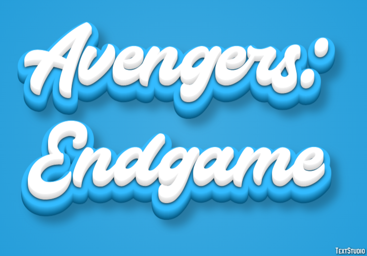 Avengers: Endgame Text Effect
