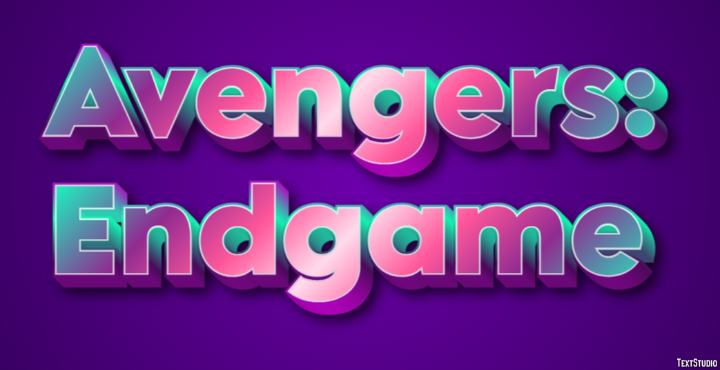 Avengers: Endgame Text Effect
