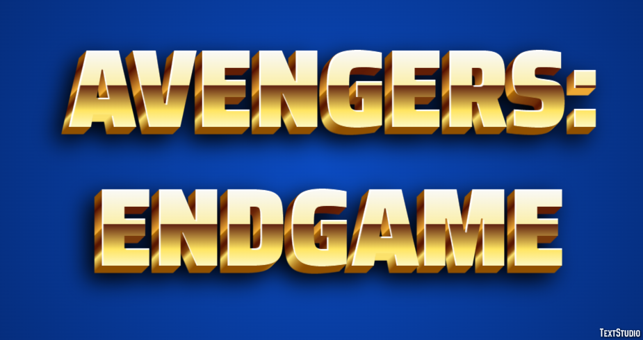 Avengers: Endgame Effetto testo