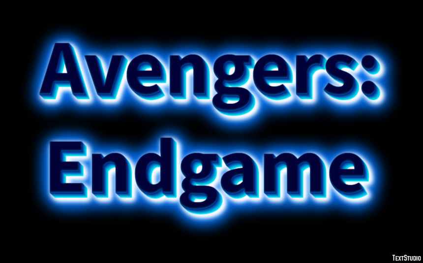 Avengers: Endgame Text Effect