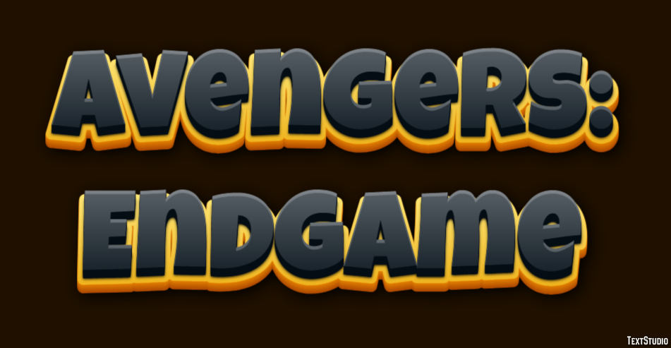 Avengers: Endgame Text Effect