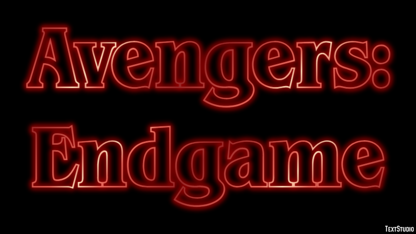 Avengers: Endgame Text Effect