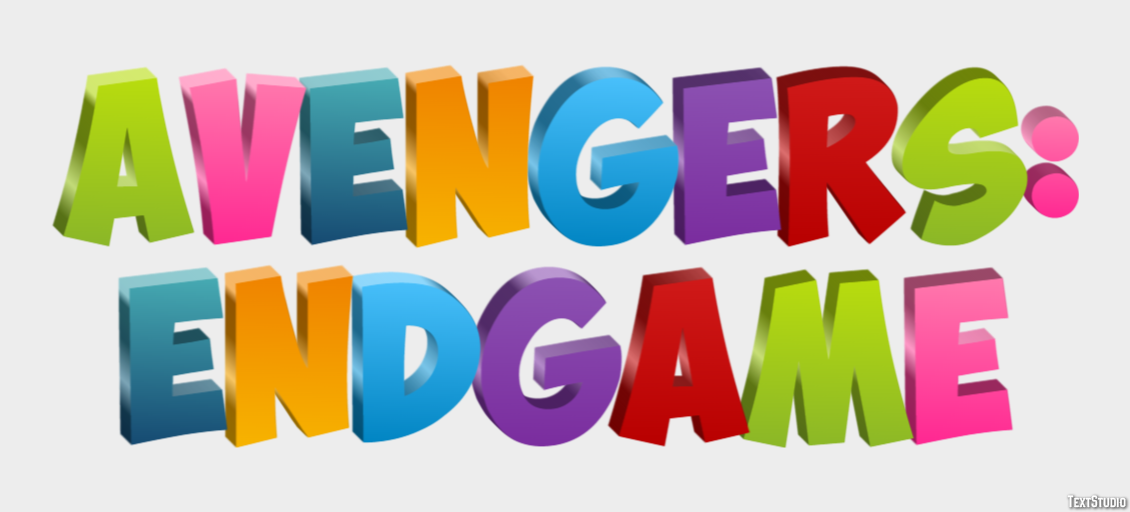 Avengers: Endgame Text Effect