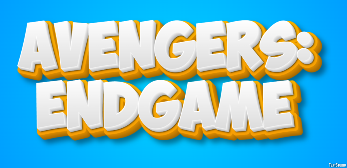 Avengers: Endgame Text Effect