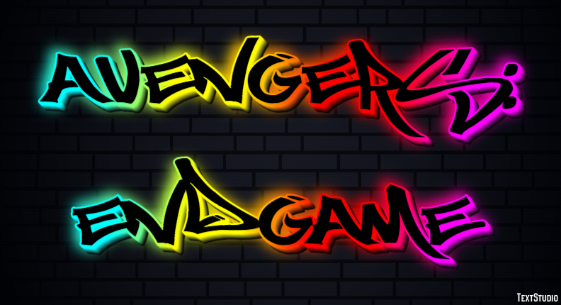 Avengers: Endgame Text Effect