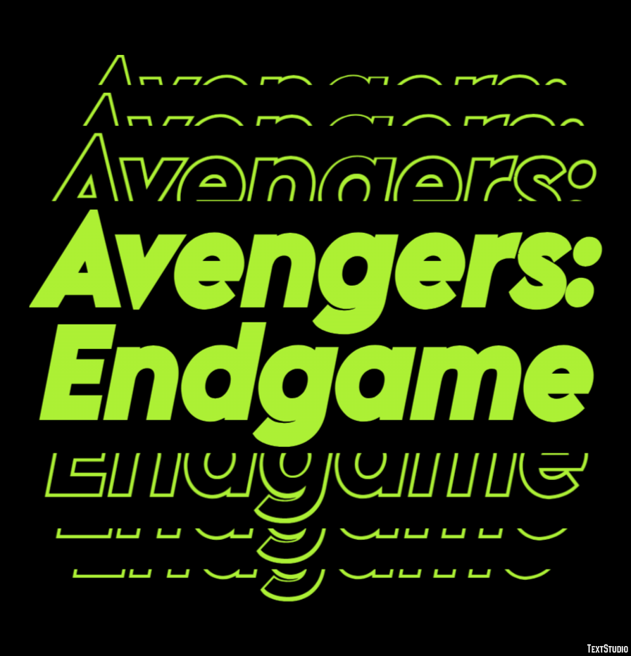 Avengers: Endgame Text Effect