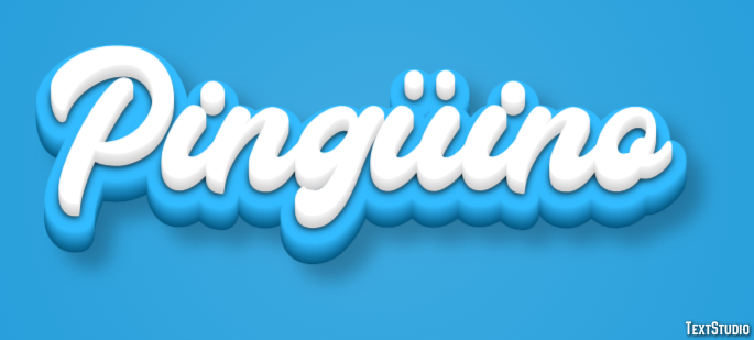 Pingüino Efecto de Texto