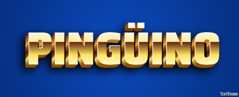 Pingüino Efecto de texto