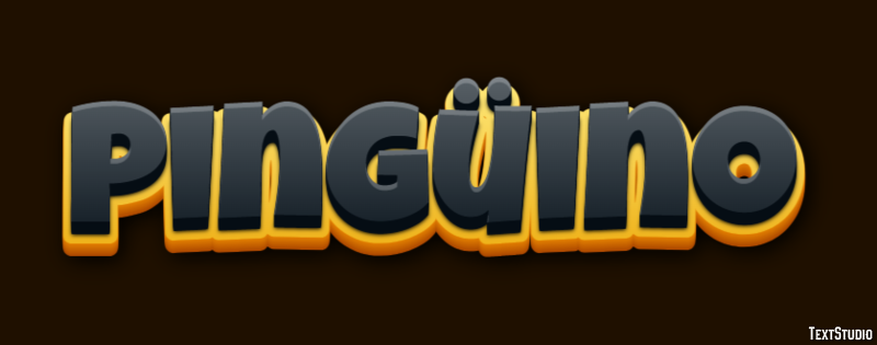 Pingüino Efecto de texto