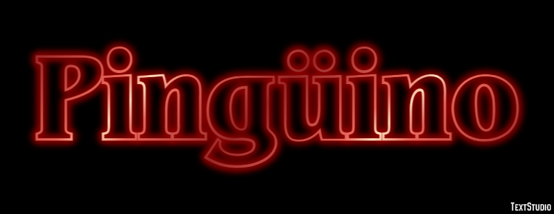 Pingüino Efecto de texto