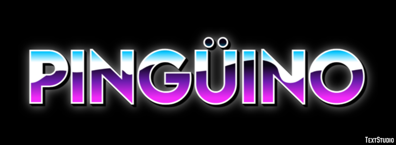 Pingüino Efecto de texto