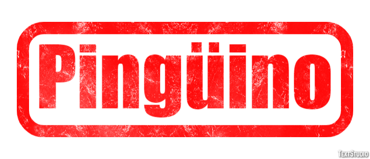 Pingüino Efecto de texto