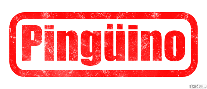 Pingüino Effet de Texte