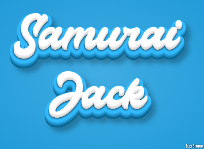 Samurai Jack Texteffekt