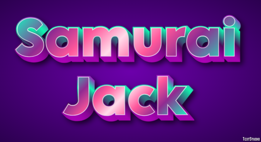 Samurai Jack Text effect