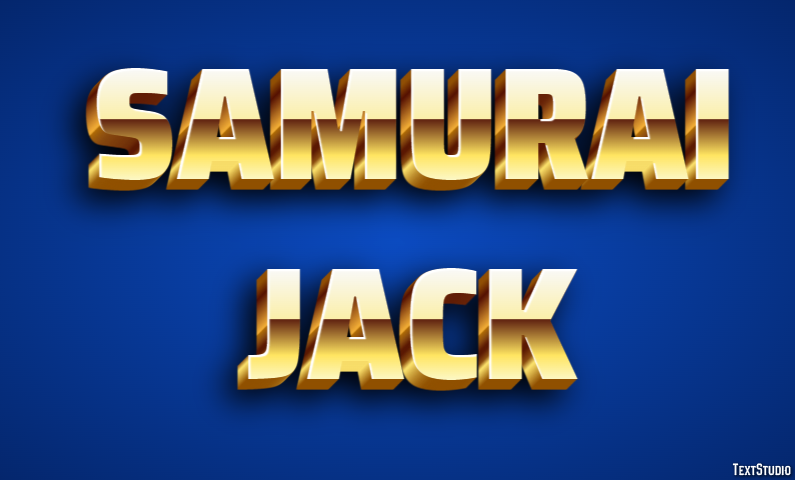 Samurai Jack Text Effect