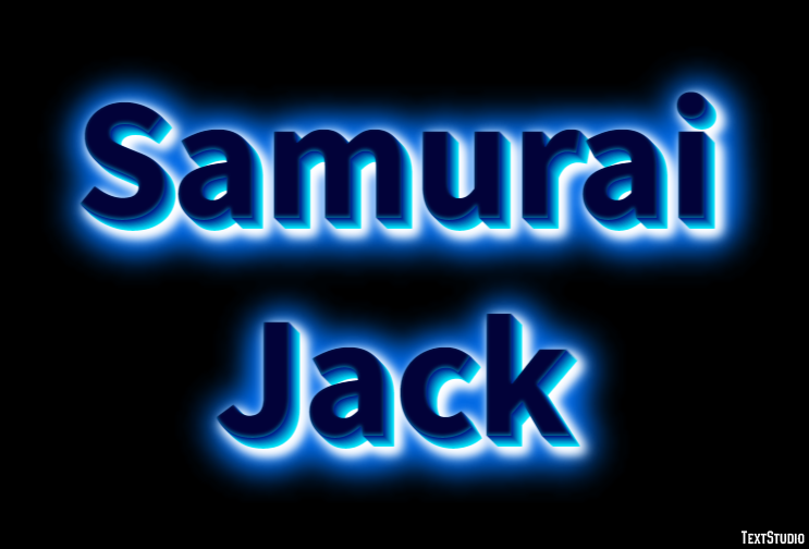 Samurai Jack Efekt tekstowy