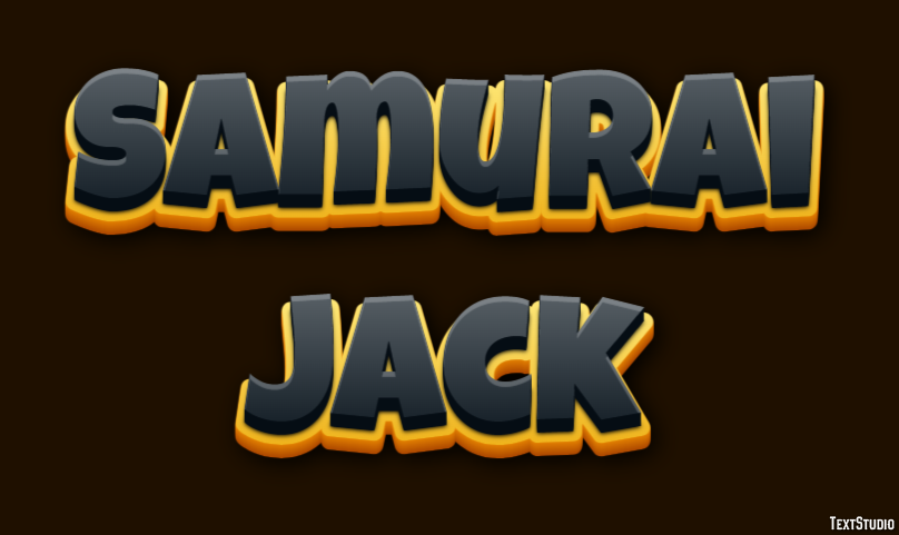 Samurai Jack Text Effect