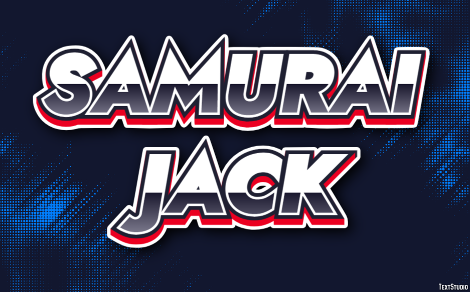 Samurai Jack Effetto testo